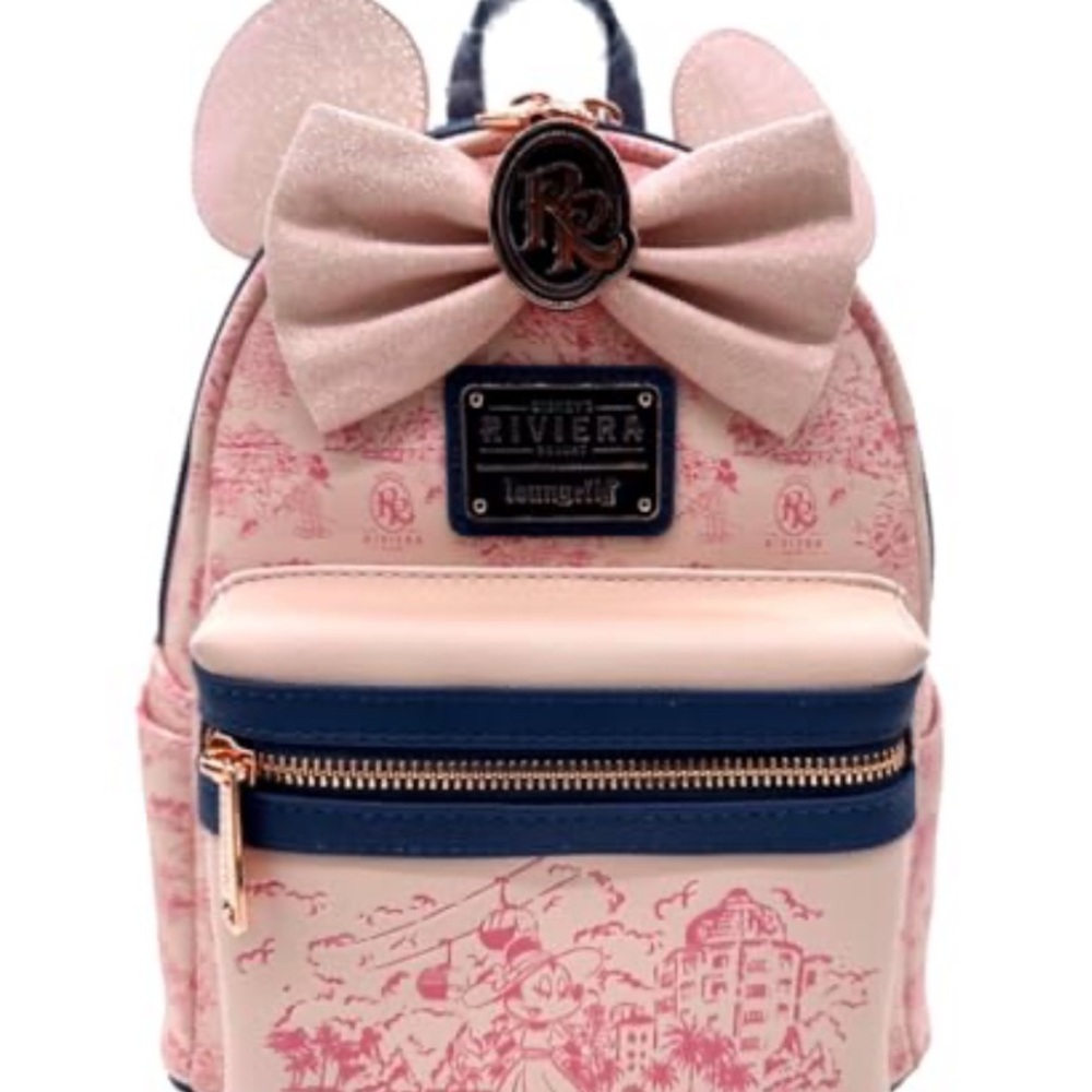 Loungefly Disney World Rivera Resort Minnie Mouse Pink Backpack